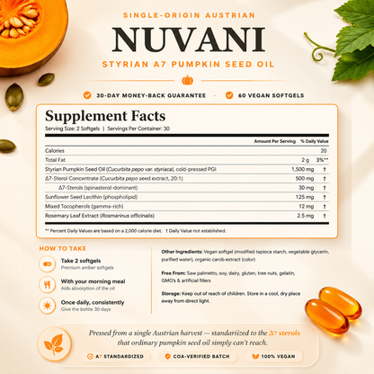 Styrian Δ7 Pumpkin Seed Oil